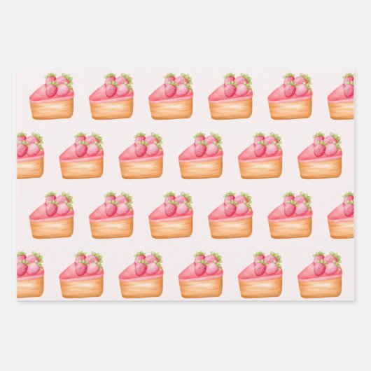 Een stuk aardbeienkap inpakpapier vel (Voorkant)