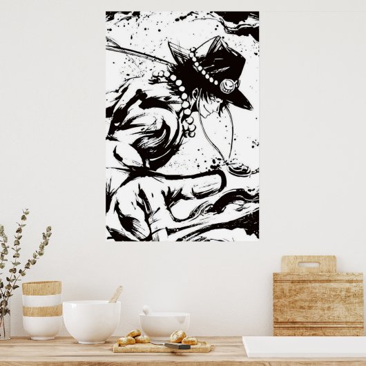 Eén stuk ace poster (Keuken)