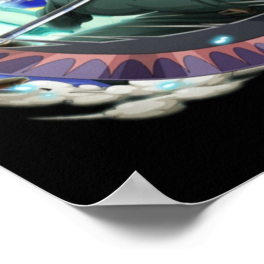 Eén stuk boos shirt Roronoa Zoro Poster (Hoek)