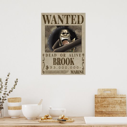 Eén stuk Brook 1st gewild Poster (Keuken)