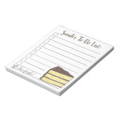 Een stuk Cake. Aangepast om lijst te doen Notitieblok (Linkerzijde)