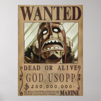 Een stuk gezochte God Brupp Poster