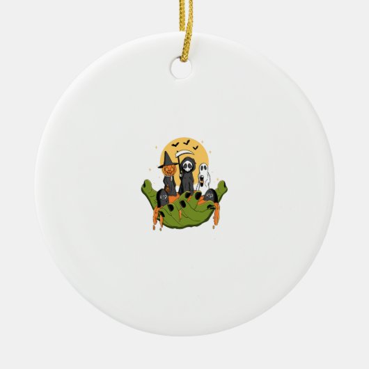 Een stuk Halloween Keramisch Ornament (Voorkant)