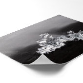 Een stuk ijs op het Diamond beach Poster (Hoek)