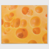 Een stuk kaas geïsoleerd. cadeaupapier (Vlak)