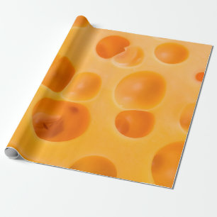 Een stuk kaas geïsoleerd. cadeaupapier