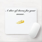 Een stuk kaas voor je muis. muismat (Met muis)