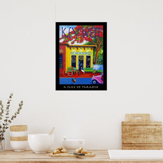 Een stuk paradijs poster (Keuken)