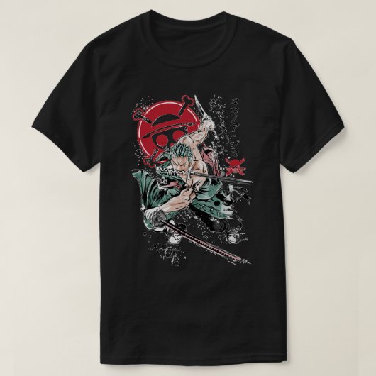 Eén stuk Roronoa Zoro Classic T-shirt (Design voorkant)