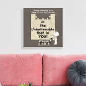 Een stuk van het Grote Afbeelding Canvas Afdruk (Insitu (Woonkamer))