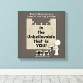 Een stuk van het Grote Afbeelding Canvas Afdruk (Insitu (Houten vloer))