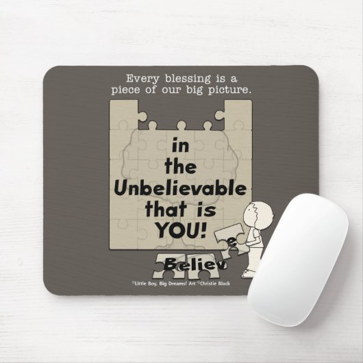 Een stuk van het Grote Afbeelding Muismat (Met muis)