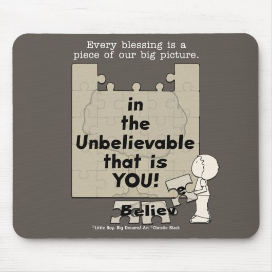 Een stuk van het Grote Afbeelding Muismat (Voorkant)