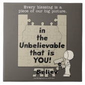 Een stuk van het Grote Afbeelding Tegeltje (Voorkant)