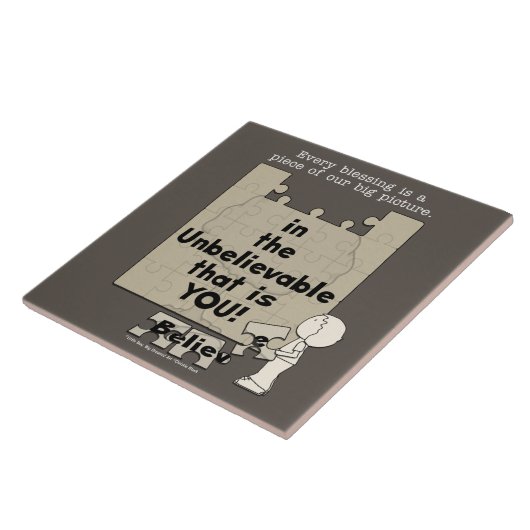 Een stuk van het Grote Afbeelding Tegeltje (Zijkant)