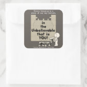 Een stuk van het Grote Afbeelding Vierkante Sticker (Tas)