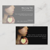 Een stuk van mijn handelskaart visitekaartje (Voorkant / Achterkant)