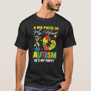 Een stuk van mijn hart heeft autisme in mijn luier t-shirt