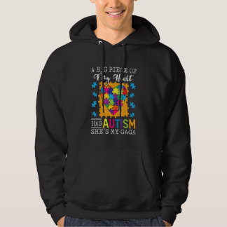 Een stuk van mijn hart heeft autisme mijn gaga hoodie