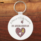 Een stuk van mijn hart in Afghanistan Sleutelhanger (Voorkant)
