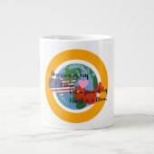 Een stuk van mijn hart is in China Jumbo Mok (Voorkant)