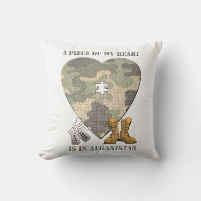 Een stuk van mijn vrouw van het Heart Army Pillow Kussen (Voorkant)