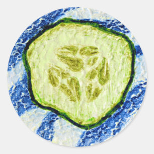 Een stuk zomer ronde sticker