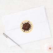 Een stukje chocola met splash sticker (Envelop)
