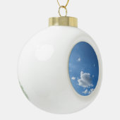 Een stukje cloud keramische bal ornament (Links)