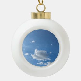 Een stukje cloud keramische bal ornament