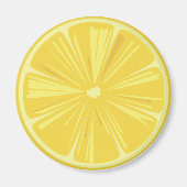 Een stukje gele leemon magneet (Voorkant)