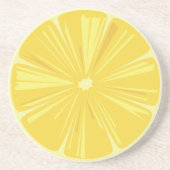 Een stukje gele leemon zandsteen onderzetter (Voorkant)
