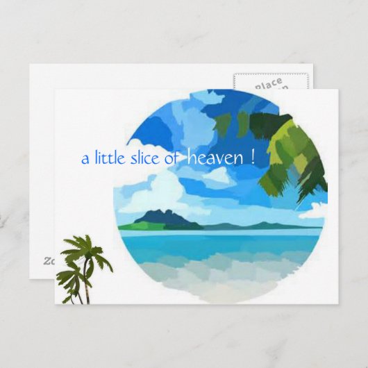 een stukje hemel !  Briefkaart (Voorkant / Achterkant)