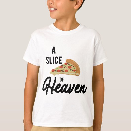 Een stukje hemelmystieke pizza t-shirt (Voorkant)