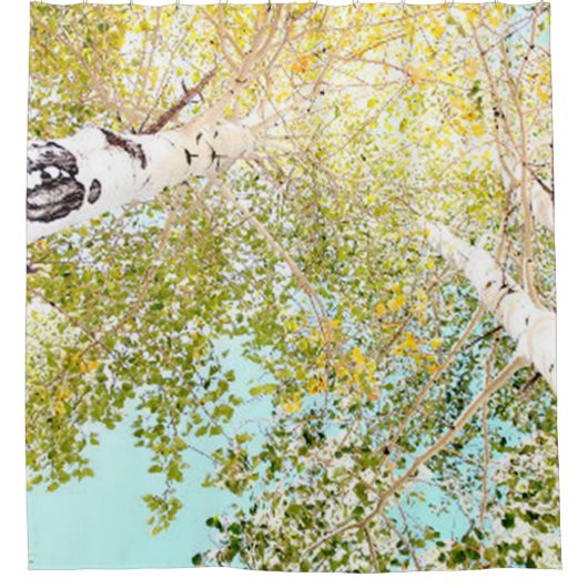 Een stukje lucht douchegordijn (Voorkant)