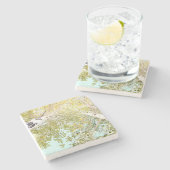 Een stukje lucht stenen onderzetter (Zijkant)