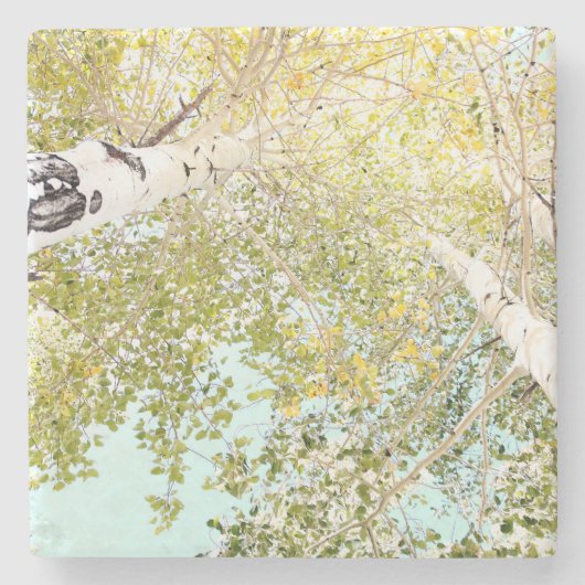 Een stukje lucht stenen onderzetter (Voorkant)