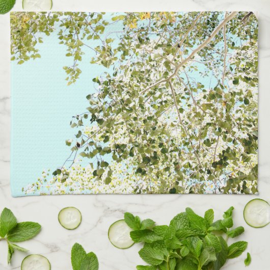 Een stukje lucht theedoek (Gevouwen)