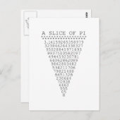 Een stukje pi-cijfers briefkaart (Voorkant / Achterkant)