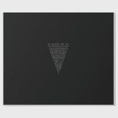 Een stukje pi-cijfers cadeaupapier (Vlak)