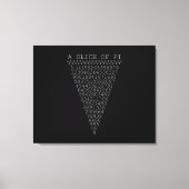 Een stukje pi-cijfers canvas afdruk (Voorkant)
