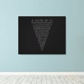 Een stukje pi-cijfers canvas afdruk (Insitu (Houten vloer))