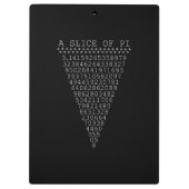 Een stukje pi-cijfers klembord (Achterkant)