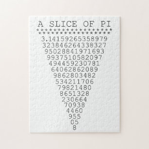 Een stukje pi-cijfers legpuzzel