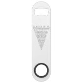 Een stukje pi-cijfers speed flessenopener (Voorkant)