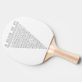 Een stukje pi-cijfers tafeltennisbatje (Zijkant)