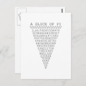 Een stukje Pi-nummers Briefkaart (Voorkant / Achterkant)