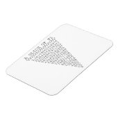 Een stukje Pi-nummers Magneet (Linkerzijde)