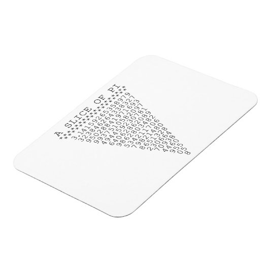 Een stukje Pi-nummers Magneet (Linkerzijde)