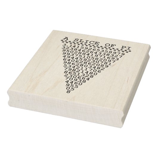 Een stukje Pi Rubberstempel (Stempel)